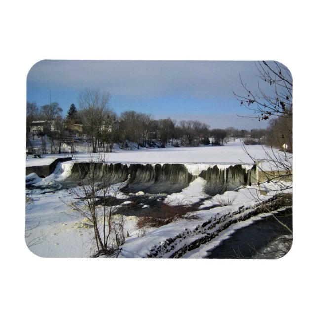 Milwaukee River, West Bend, Wisconsin Magnet (Horizontal)