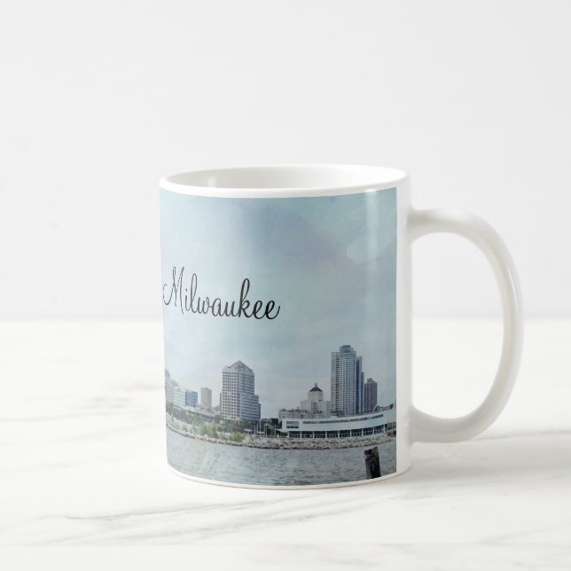 Milwaukee shoreline coffee mug (Right)