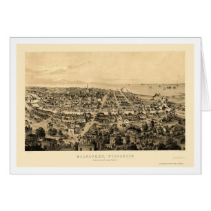 Milwaukee, WI Panoramic Map - 1854