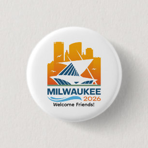 Milwaukee Wisconsin 2026 International Convention 3 Cm Round Badge