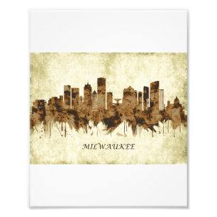 Milwaukee Wisconsin Cityscape Photo Print