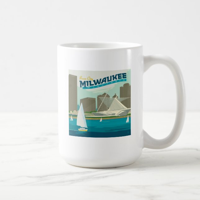 Milwaukee Wisconsin Harbour | Brew City Coffee Mug (Right)