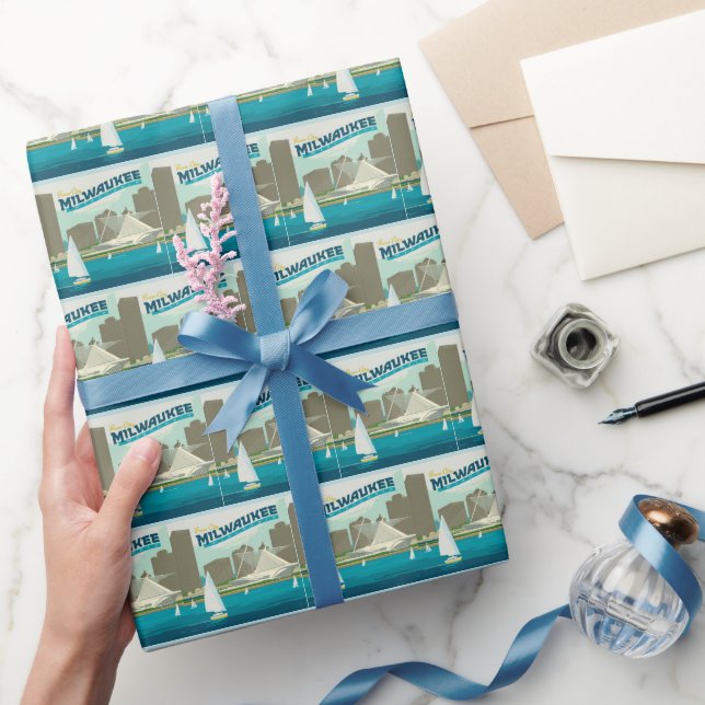 Milwaukee Wisconsin Harbour | Brew City Wrapping Paper (Gifting)