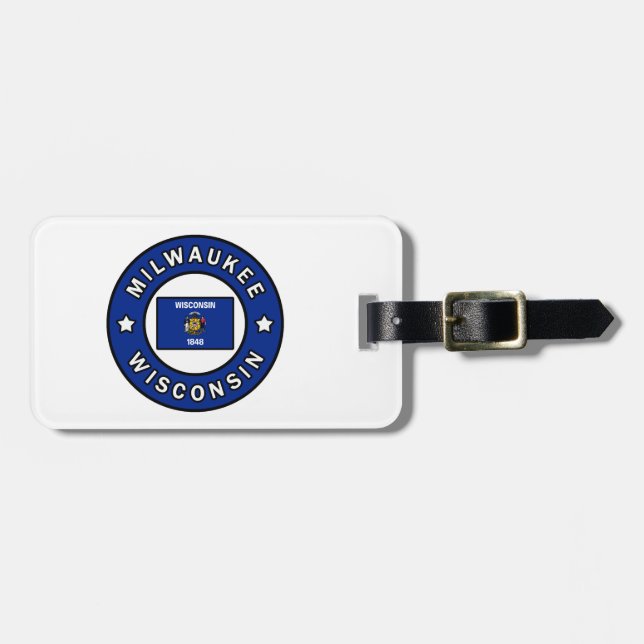 Milwaukee Wisconsin Luggage Tag (Front Horizontal)