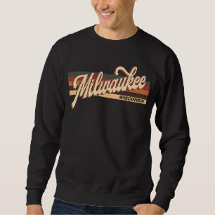 Milwaukee Wisconsin Retro 1970's 80'S Style Sweatshirt