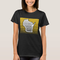 Milwaukee Wisconsin Retro Gradient Stripes 
