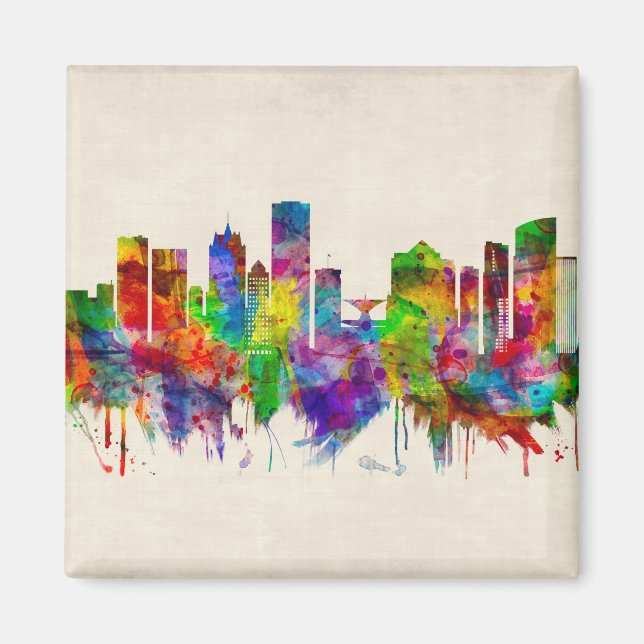 Milwaukee Wisconsin skyline Magnet (Front)