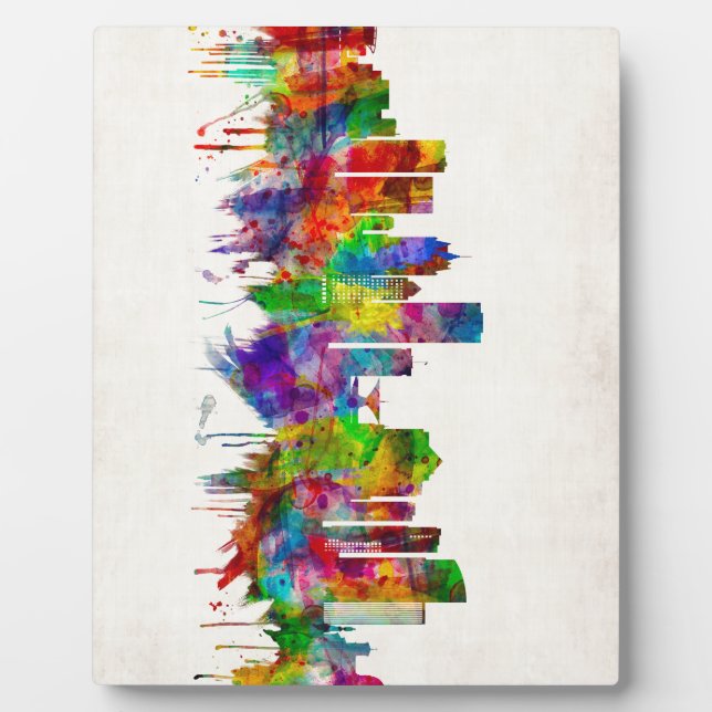 Milwaukee Wisconsin skyline Plaque (Front)