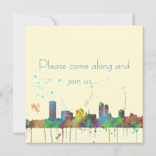 MILWAUKEE, WISCONSON SKYLINE INVITATION