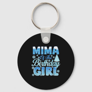 Mima Of The Birthday Girl Snowflakes Themed Matchi Key Ring