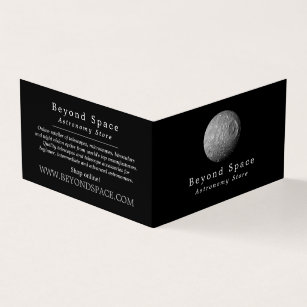 Mimas Moon of Saturn, Astronomer, Astronomy Store Business Card