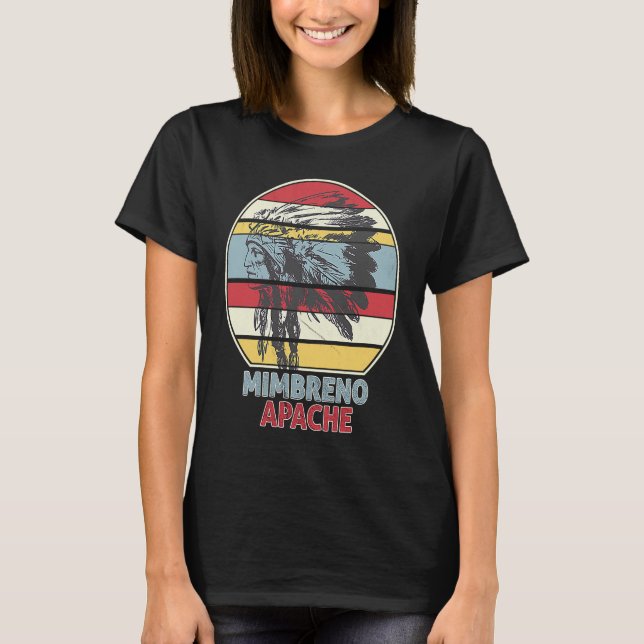 MIMBRENO APACHE Tribe Native Mexican Indian Retro  T-Shirt (Front)