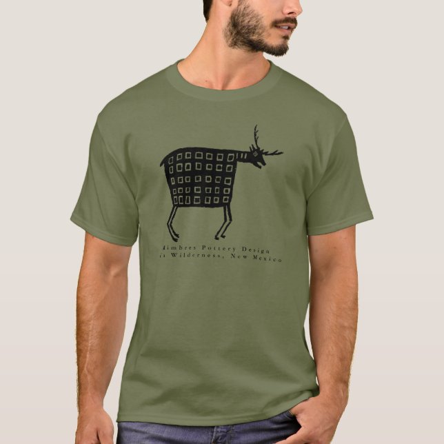 Mimbres Pottery Design T-Shirt (Front)