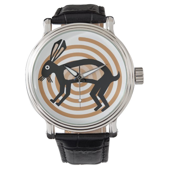 Mimbres Rabbit Art Watch (Front)