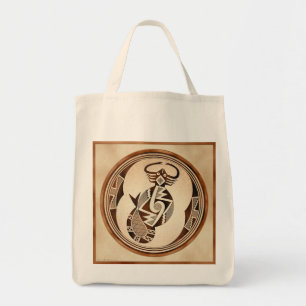 Mimbres Scorpion-Snake-Fish Tote Bag
