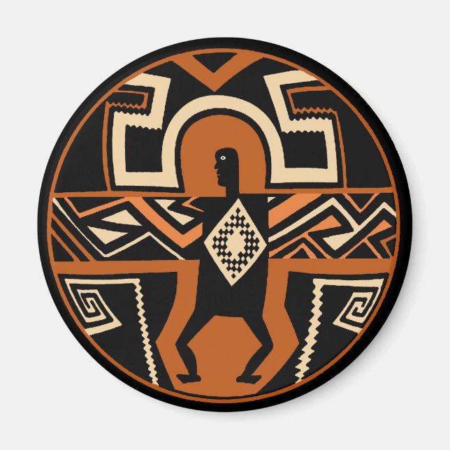 Mimbres Warrior Magnet (Front)