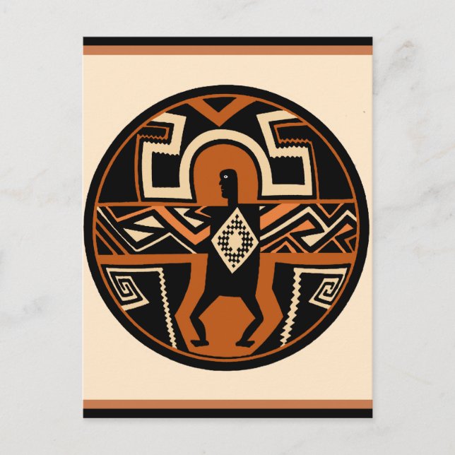 Mimbres Warrior Postcard (Front)