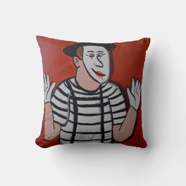Mime 16 x 16 Square Pillow (Front)