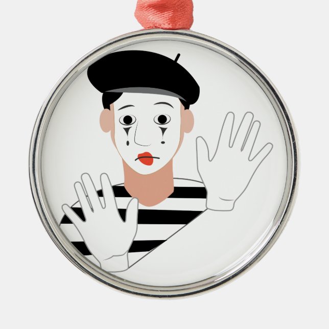 Mime Metal Tree Decoration (Front)