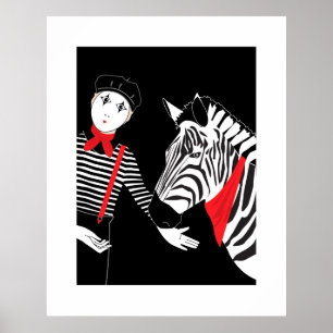 Mime Zebra poster