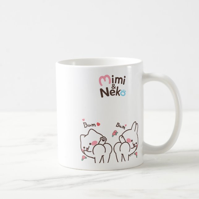 Mimi And Neko Bum Bum Dancing  Coffee Mug (Right)