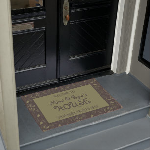 Mimi and Papa's House Grandkids Spoiled Here Doormat