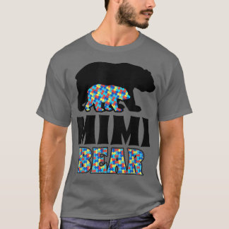 Mimi Bear Autism Awareness  T-Shirt