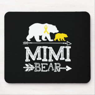Mimi Bear Childhood Cancer Awareness Mimi Of A War Mouse Pad