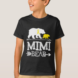 Mimi Bear Childhood Cancer Awareness Mimi Of A War T-Shirt