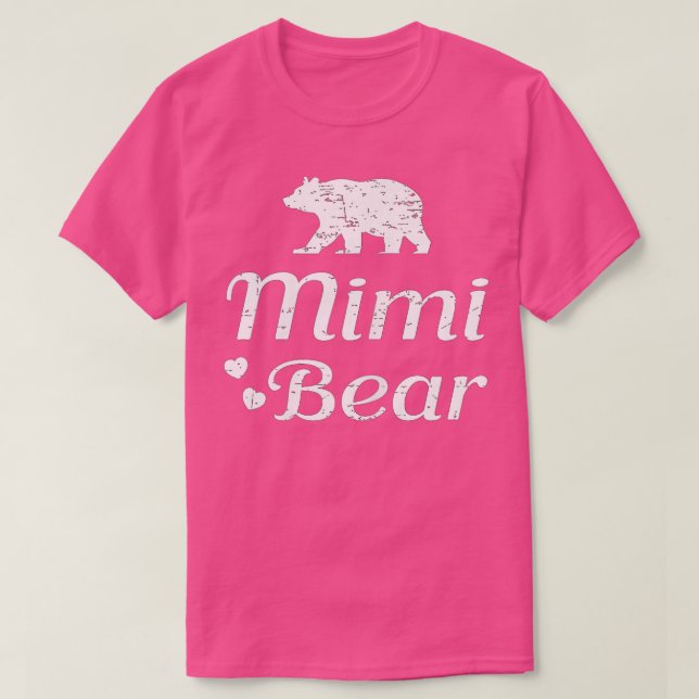 Mimi Bear  - Nana Mama Grandmother  Gift  T-Shirt (Design Front)