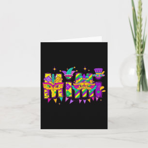 Mimi Bundle Mardi Gras Happy Mardi Gras Family Card