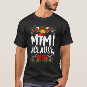 Mimi Claus  Christmas Family Santa Hat Ornaments T-Shirt