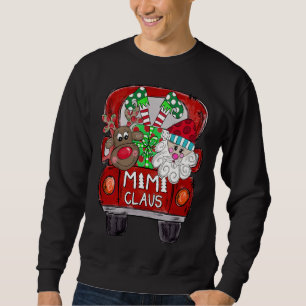 Mimi Claus Christmas - Reindeer and Santa Claus Sweatshirt