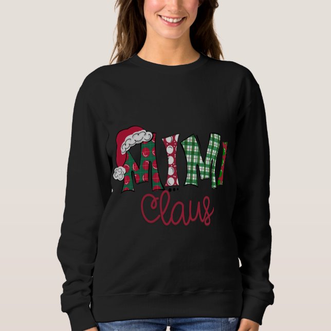 Mimi Claus Cute Art - Christmas Sweatshirt (Front)