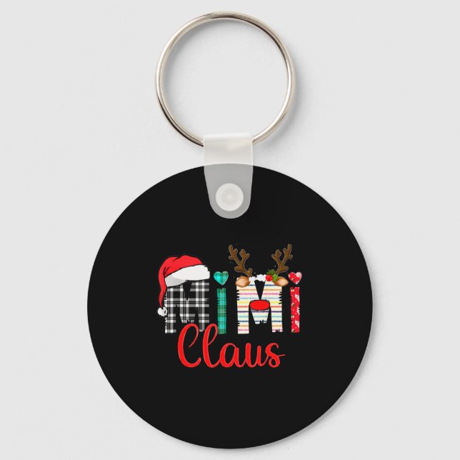 Mimi Claus Reindeer Christmas  Key Ring (Front)
