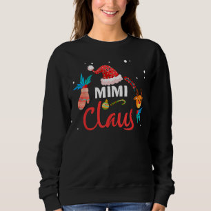 Mimi Claus Santa Christmas Matching Family Pajama Sweatshirt