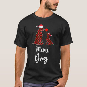 Mimi Dog Buffalo Red Plaid Christmas Pajama Family T-Shirt