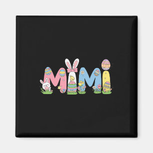 Mimi Easter Coquette Bow Happy Easter Bunny Rabbit Magnet