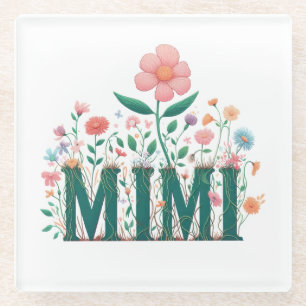 Mimi Floral Glass Coaster
