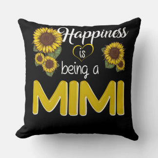 Mimi Gift | Happiness Is Being A MiMi Sunflower Cushion