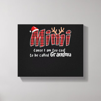 Mimi Gift |Mimi Christmas Great Grandma Mimi Lover Canvas Print