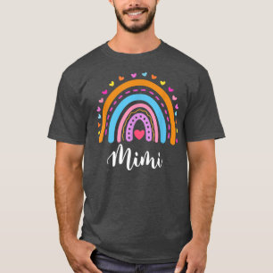 Mimi Gifts For Grandma Cute Mimi Rainbow Mothers D T-Shirt