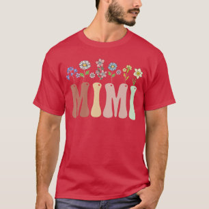 Mimi Gifts Womens Wildflower Floral Design Mimi bo T-Shirt