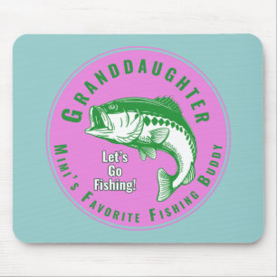 MIMI Granddaughter Is My Favourite Fishing Buddy Mouse Pad