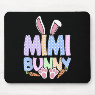 Mimi Grandma Bunny Easter Day Cute Rabbit Family M Mouse Pad