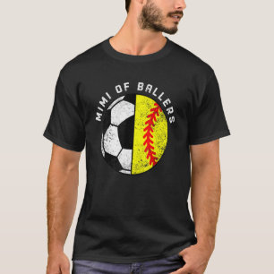 Mimi Of Ballers Funny Soccer Softball Mimi T-Shirt