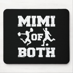 Mimi Of Both Cheer And Soccer Funny Cheerleader Sp Mouse Pad