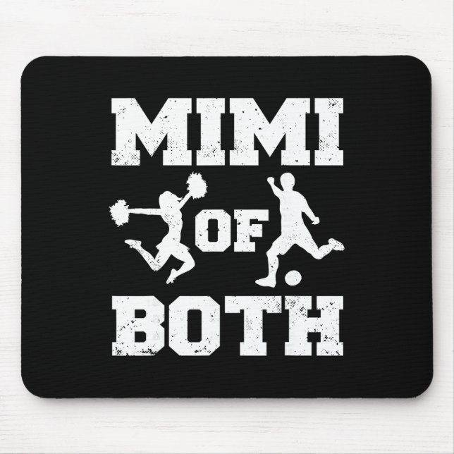 Mimi Of Both Cheer And Soccer Funny Cheerleader Sp Mouse Pad (Front)