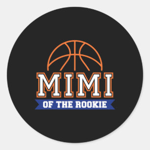Mimi Of Rookie 1st Birthday Sketll Theme Matching Classic Round Sticker