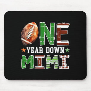 Mimi of The 1st Birthday Boy Football Touchdown Mouse Pad
